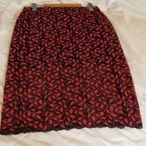 Zara red  skirt